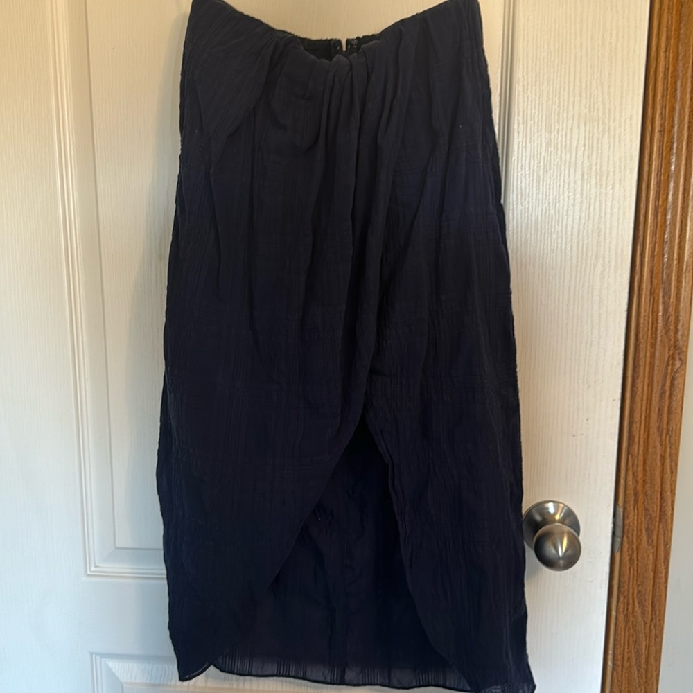 Wilfred Navy Pattern skirt